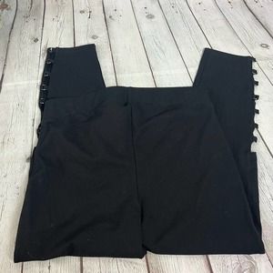 Torrid Crop Premium Leggings - O-Ring Side Detail Black Size 1